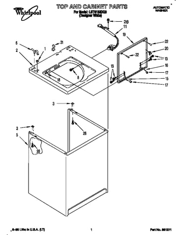 Top and cabinet