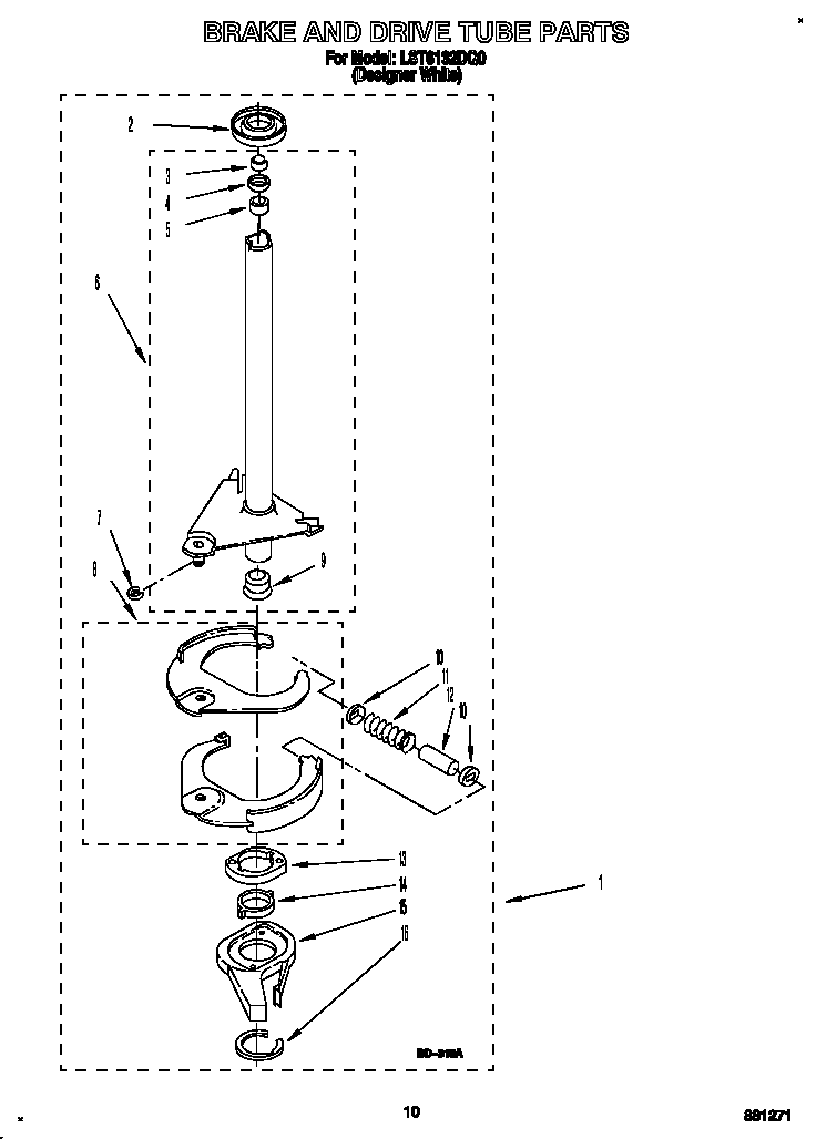 BRAKE AND DRIVE TUBE