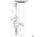 Whirlpool LLT8233DZ0 brake and drive tube diagram