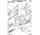 KitchenAid KUIS185DAL0 cabinet liner and door diagram