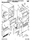 Cabinet liner and door