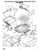 Evaporator, ice cutter grid and water