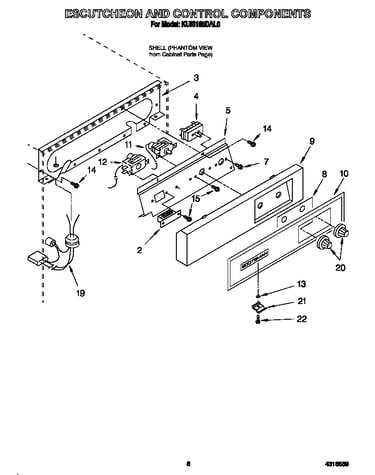 Escutcheon and control components