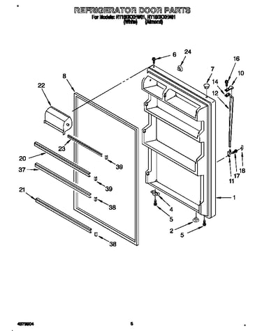 Refrigerator door