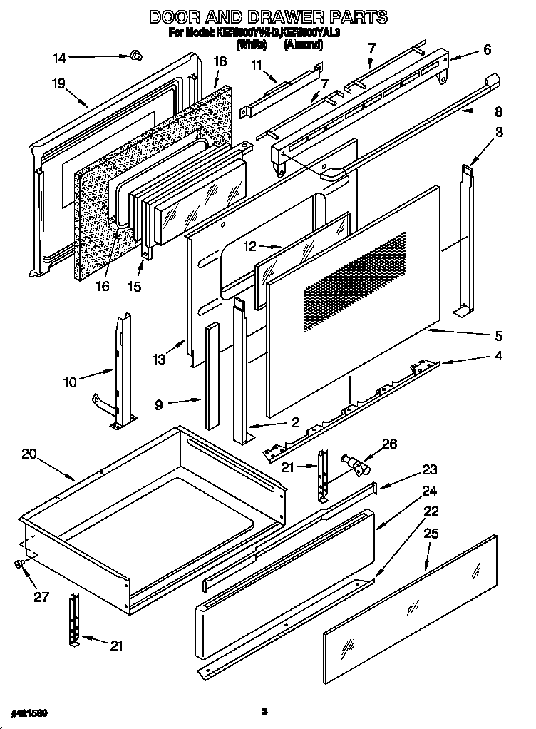 Door and drawer