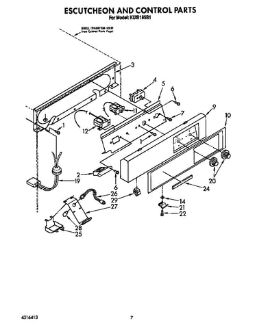 Escutcheon and control