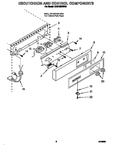 Escutcheon and control components