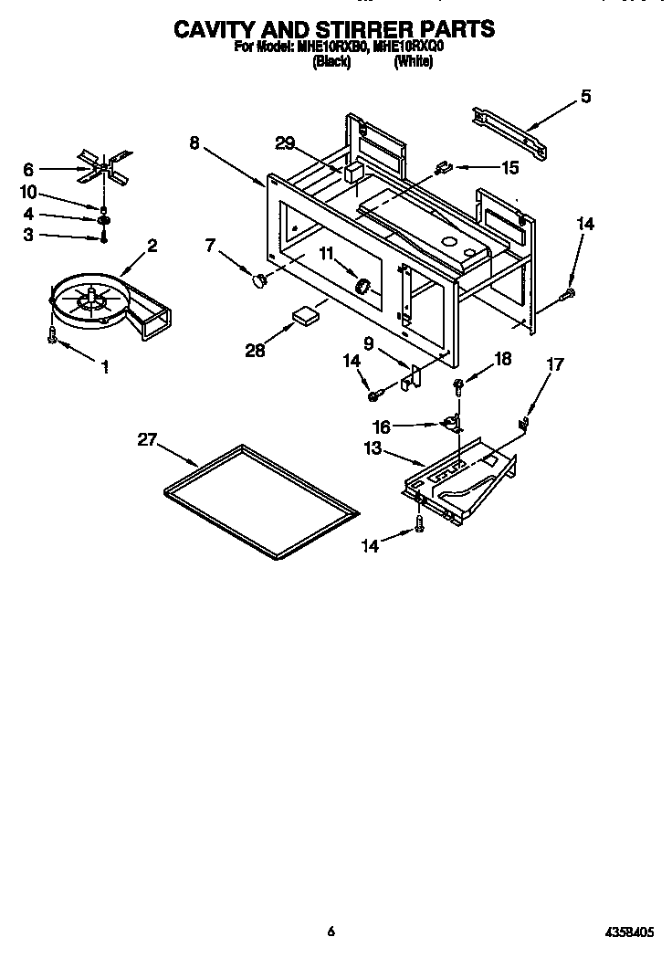 Cavity and stirrer