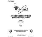 Whirlpool RF302BXVW1 front cover diagram