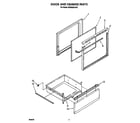 Whirlpool RF302BXVW2 door and drawer diagram