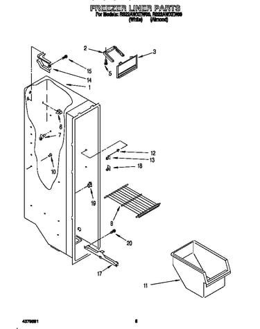 Freezer liner