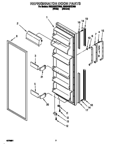 Refrigerator door