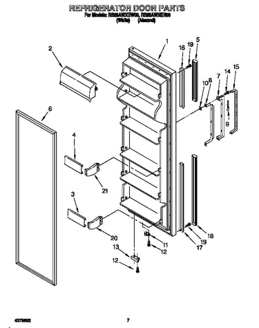 Refrigerator door