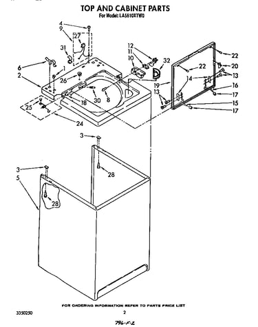 Top and cabinet