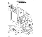 Whirlpool LEV6634DQ0 cabinet diagram