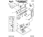 Whirlpool LGV6634DZ0 top and console diagram