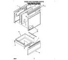 Whirlpool RF364BBDQ1 door and drawer diagram