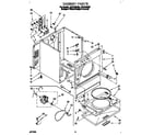 Whirlpool LEV7646DZ0 cabinet diagram