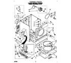 Whirlpool LGV7646DQ0 cabinet diagram