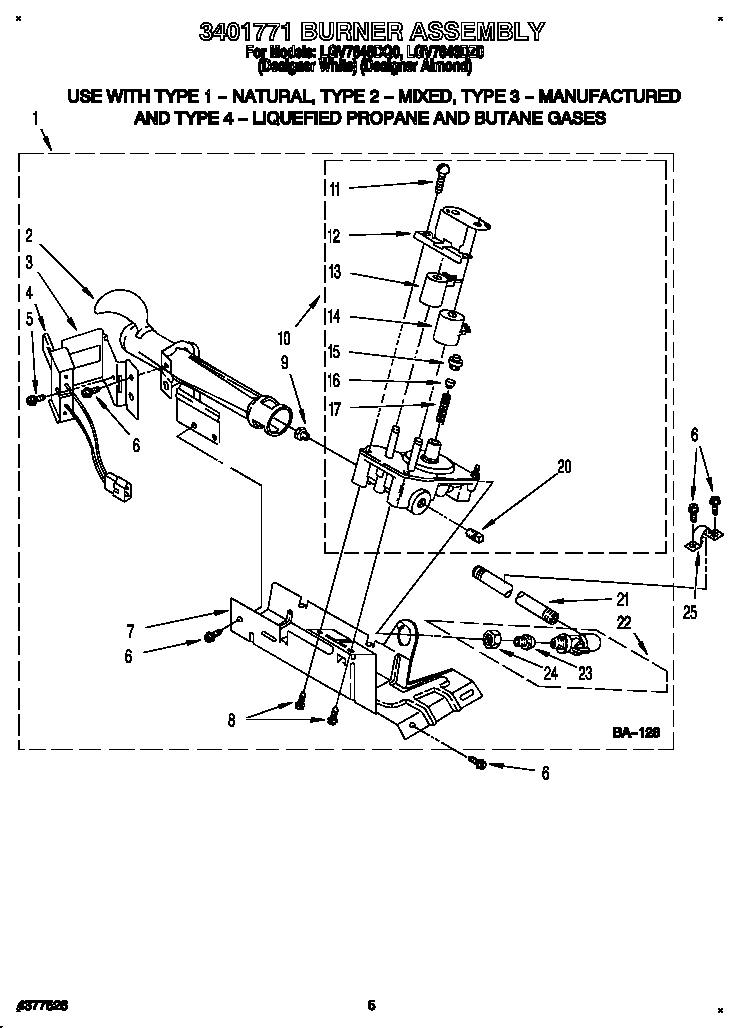 3401771 burner assembly