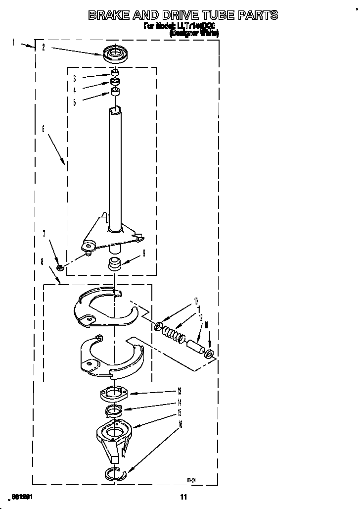 Brake and drive tube