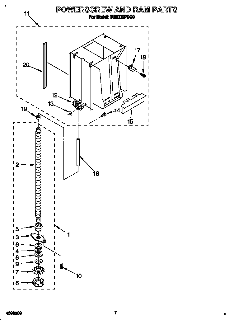 Powerscrew and ram