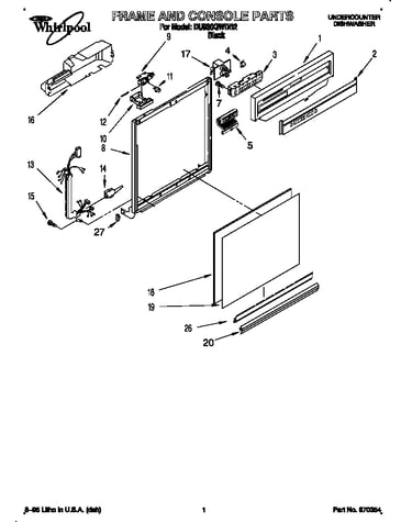 Frame and console