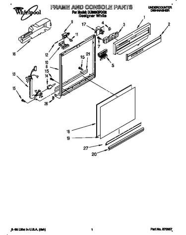 Frame and console