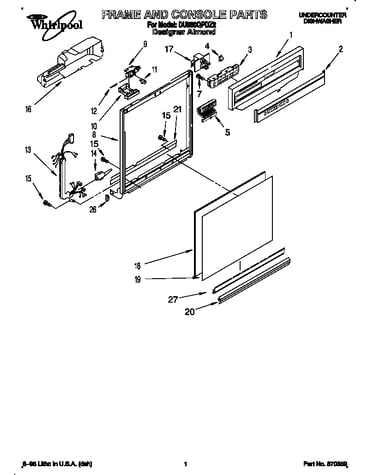 Frame and console