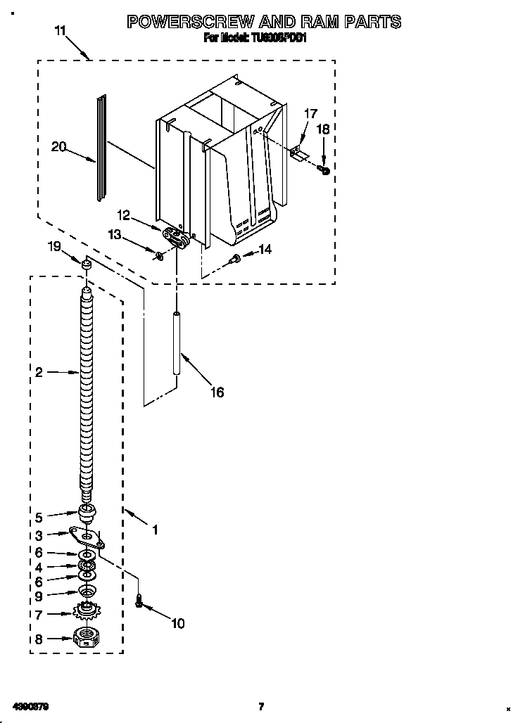 Powerscrew and ram
