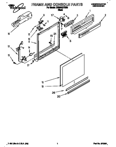 Frame and console