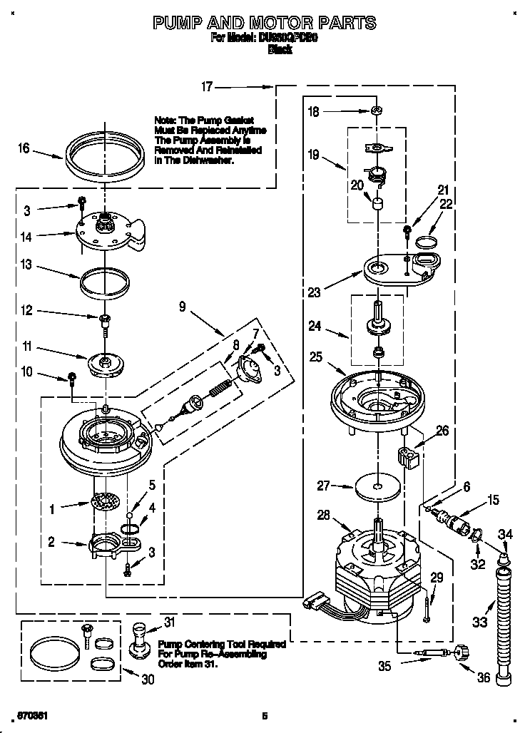 Pump and motor