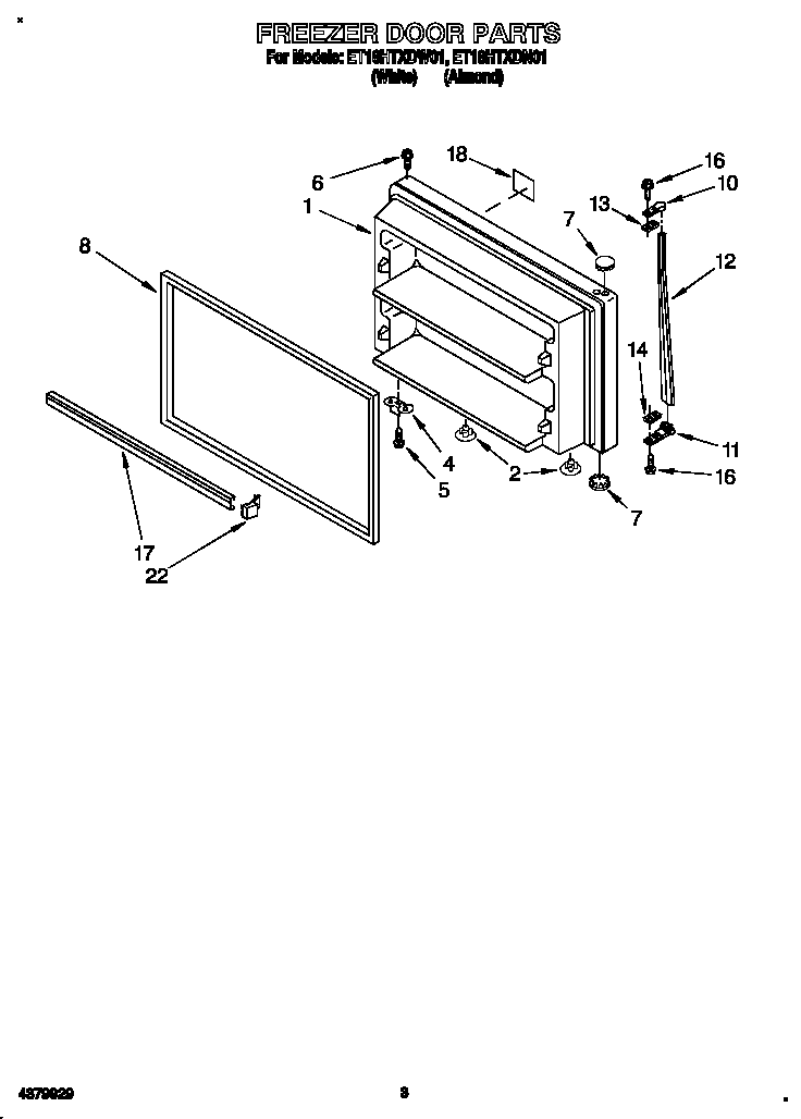 Freezer door