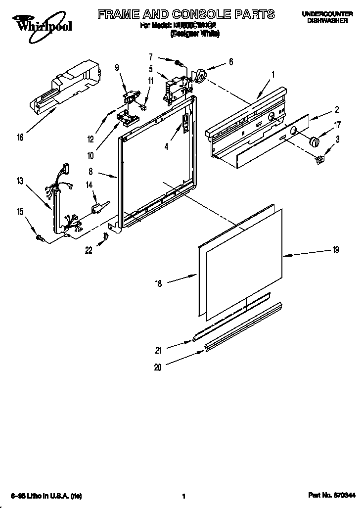 Frame and console