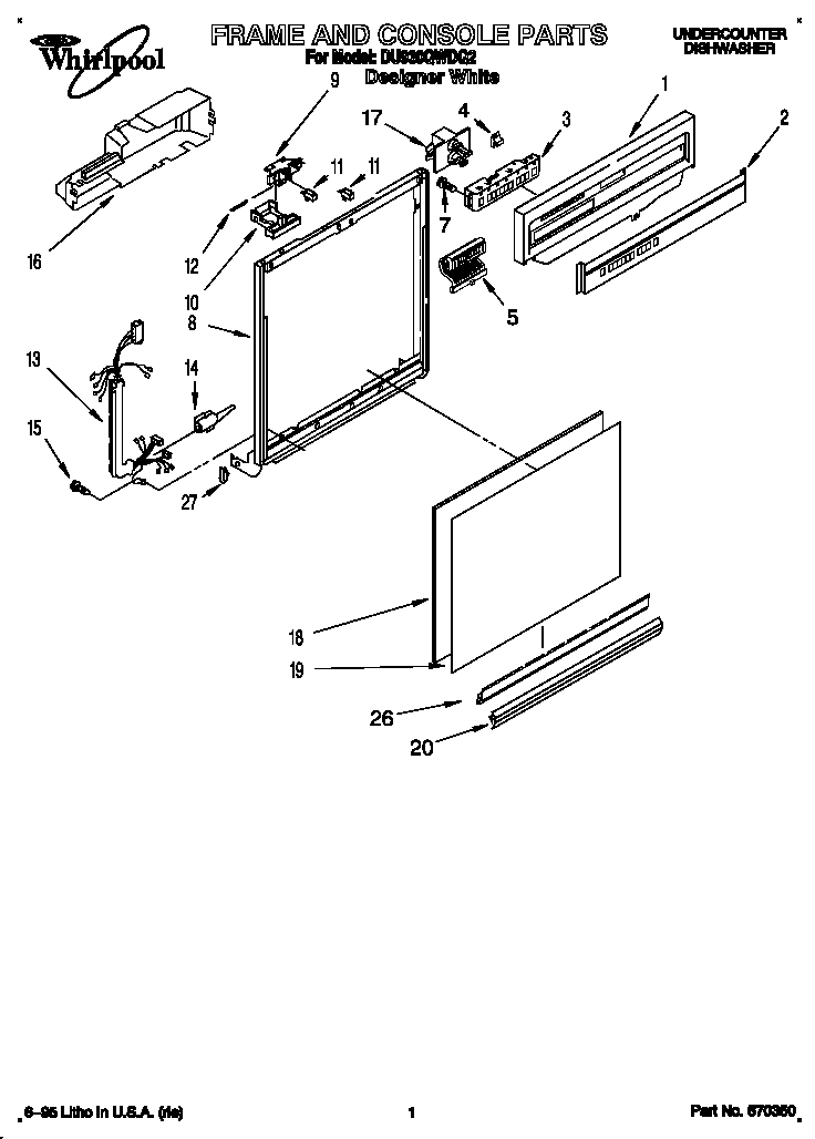 Frame and console