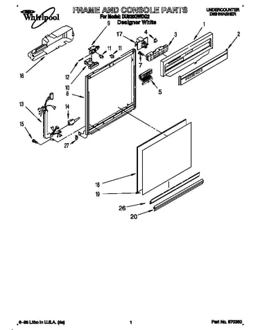 Frame and console