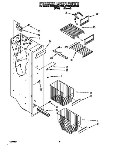 Freezer liner