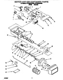 Motor and ice container