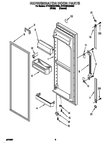 Refrigerator door