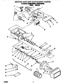 Motor and ice container