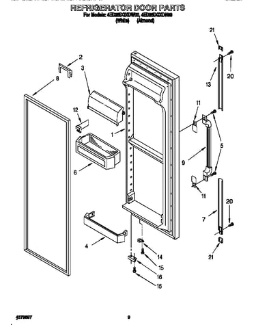 Refrigerator door