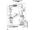 Whirlpool DU925QWDB2 pump and motor diagram