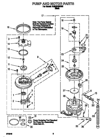 Pump and motor