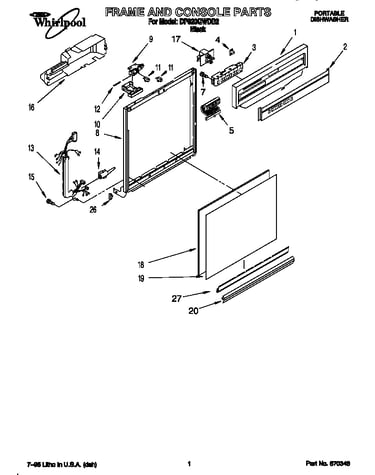 Frame and console
