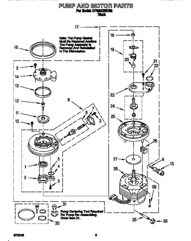 Pump and motor