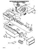 Motor and ice container