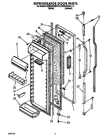 Refrigerator door