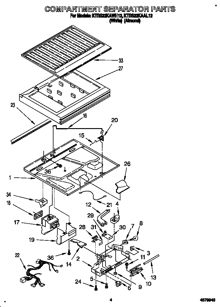 Compartment separator