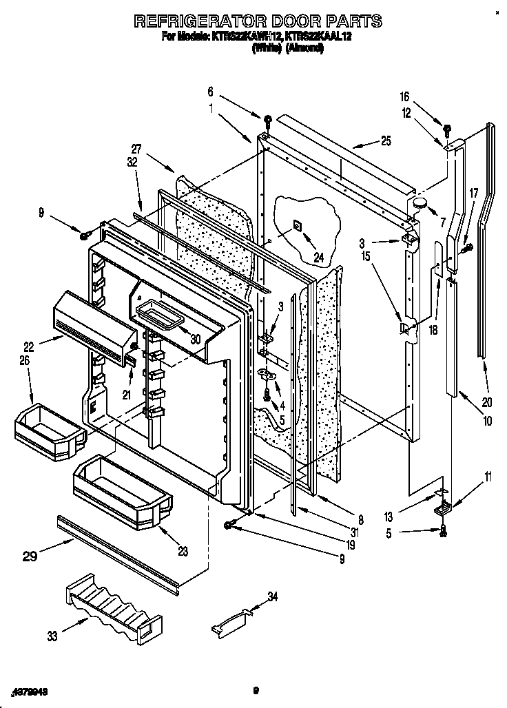 Refrigerator door