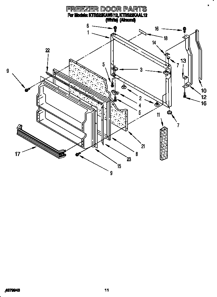 Freezer door